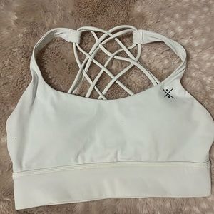 Free Spirit White Sports Bra